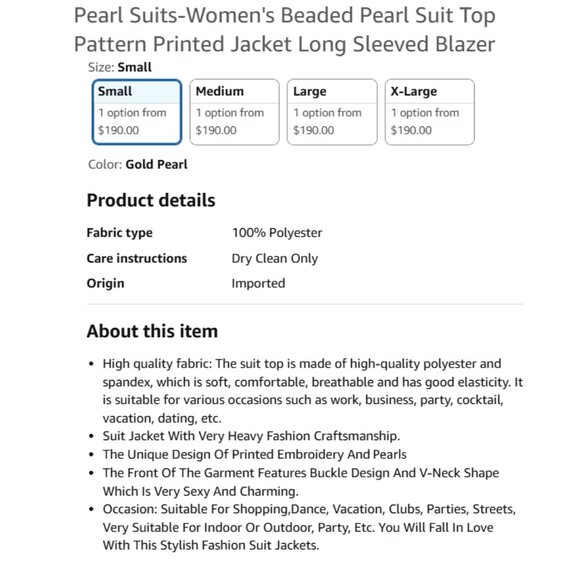 French Beaded Decor Mid Length Blazer Jacket - Picture 8 of 14